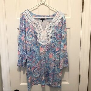 Talbots Plus Preppy Tunic Shirt